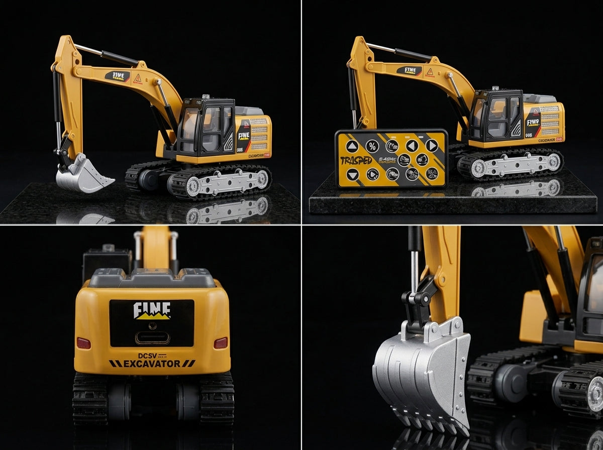 Mini Excavadora RC escala 1/64